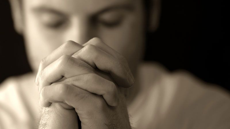 Man praying