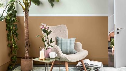 DULUX Colour Of The Year 2020 Tranquil Dawn reading nook idea