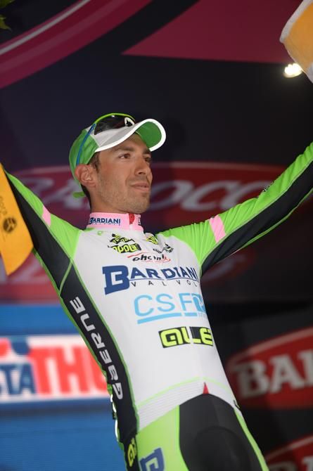 Stefano Pirazzi (Bardiani CSF) celebrates his Giro d'Italia stage win
