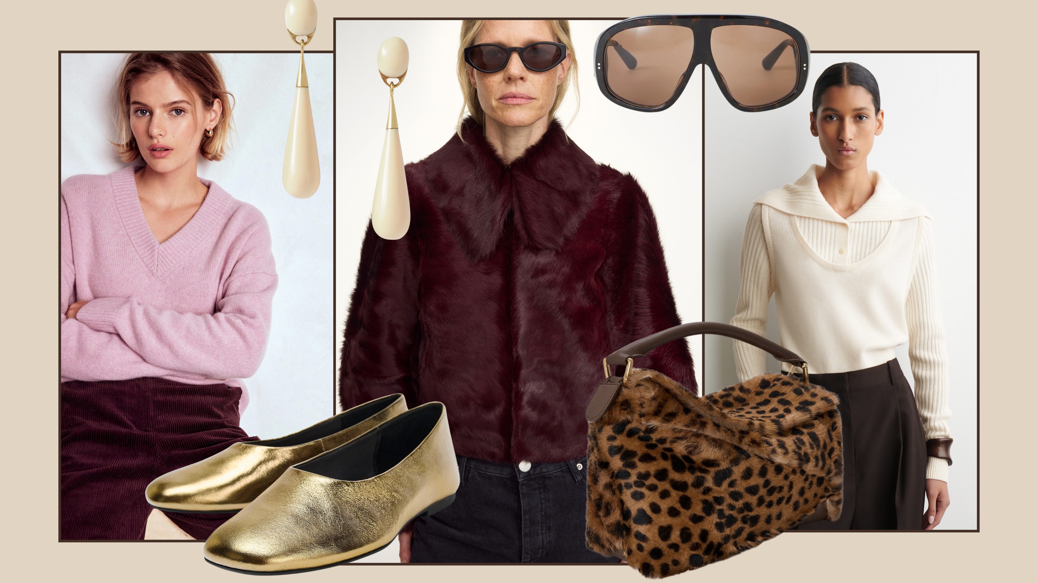 Looks and products from Boden, By Malene Birger, COS, Loewe, Zara, Net-a-Porter, Dinosaur Designs, Joseph. 