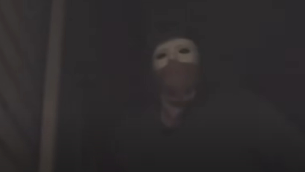 A masked figure in August: Underground.