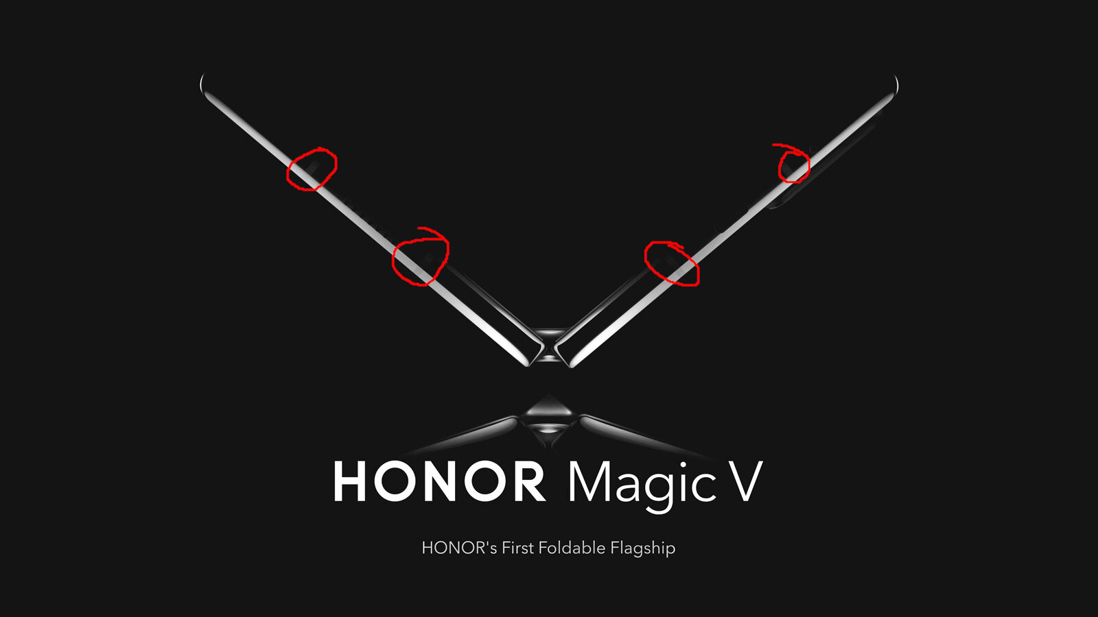 Honor Magic V annotated