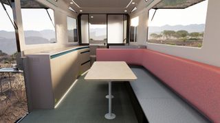 Lightship L1 RV travel trailer interior