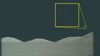 This image captured during NASA&rsquo;s Apollo 17 moon mission in December 1972 contains three &ldquo;dots&rdquo; in a triangular formation in the lower right quadrant of the lunar sky that is clearly visible upon magnification of the image.&nbsp;