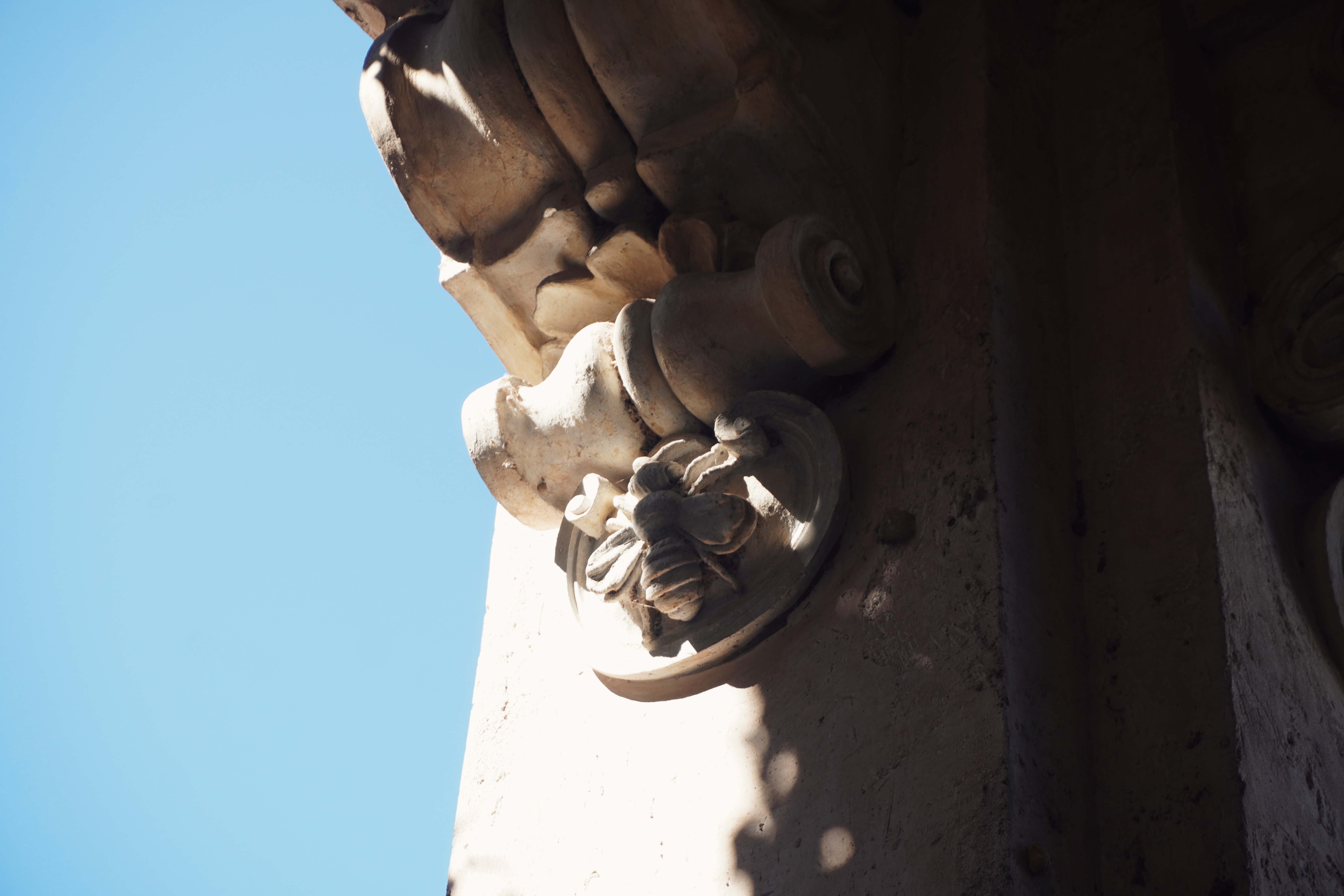 A small detail of Roman architecture.
