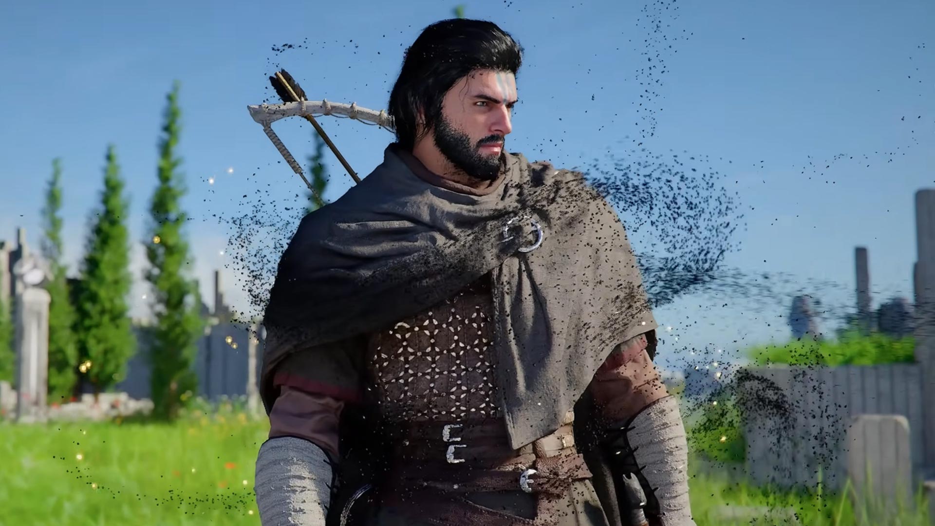 Kliff, the Crimson Desert protagonist, as he's surrounded by a strange magical effect. 