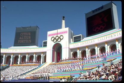 The Opening Ceremony at the 1984 Los Angeles Olympics.