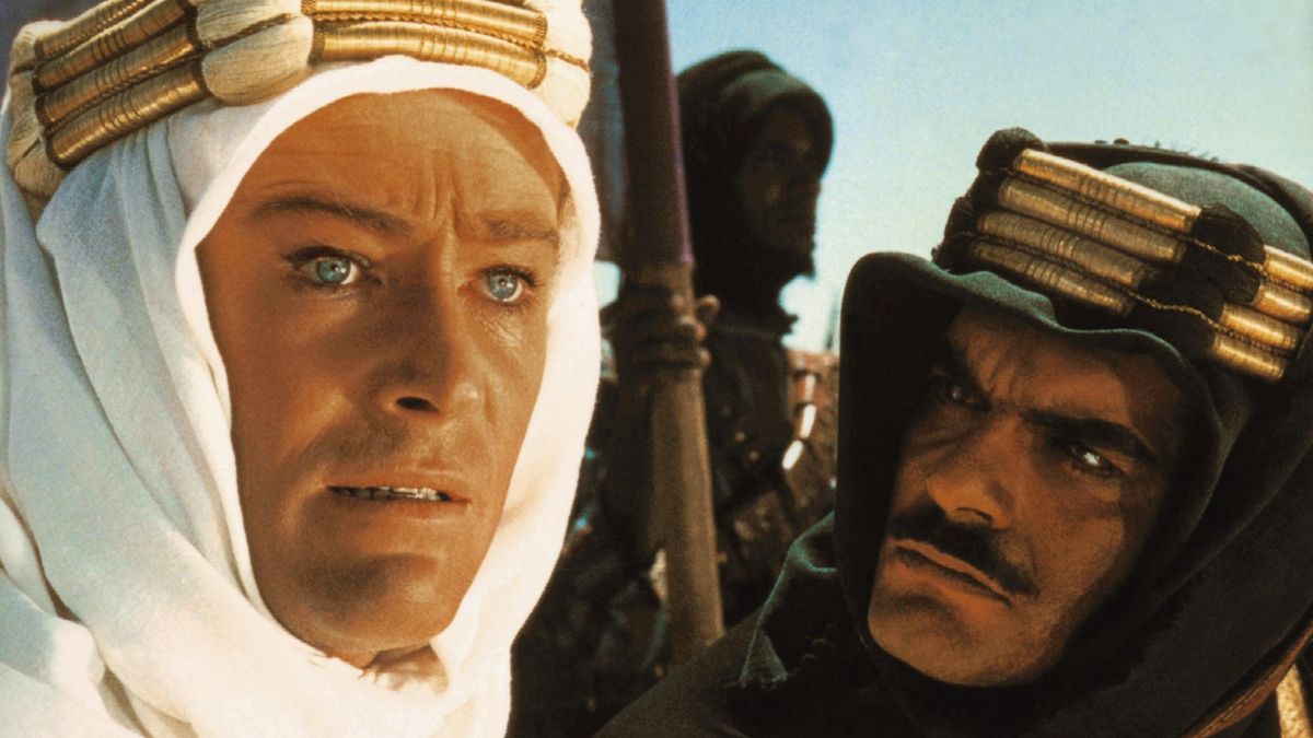 Peter O&#039;Toole and Omar Sharif in Lawrence of Arabia