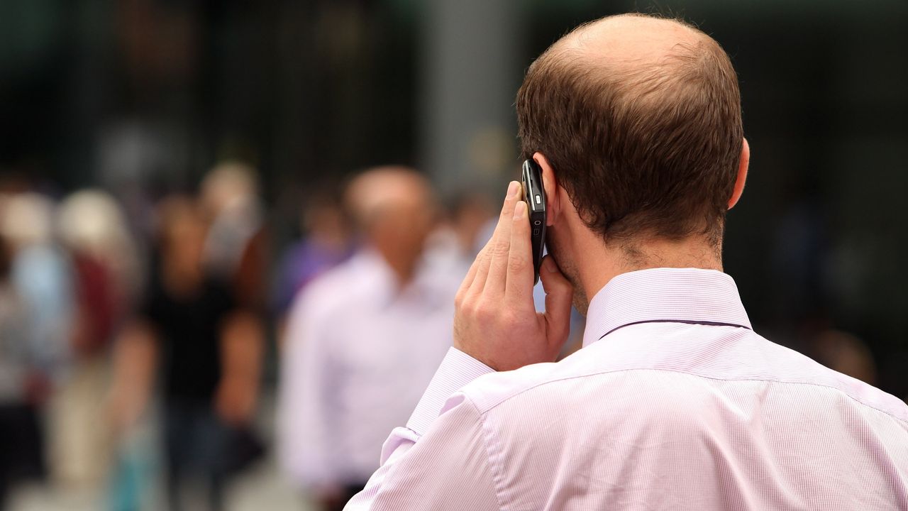 Man on phone