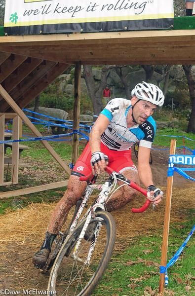 Christian Heule (Cannondale p/b Cyclocrossworld) riding behind his teammate Johnson