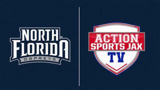 North Florida Ospreys and Action Sports Jax TV logos