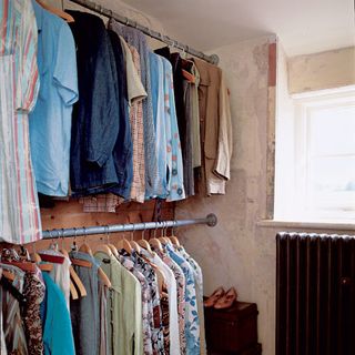 open plan wardrobe
