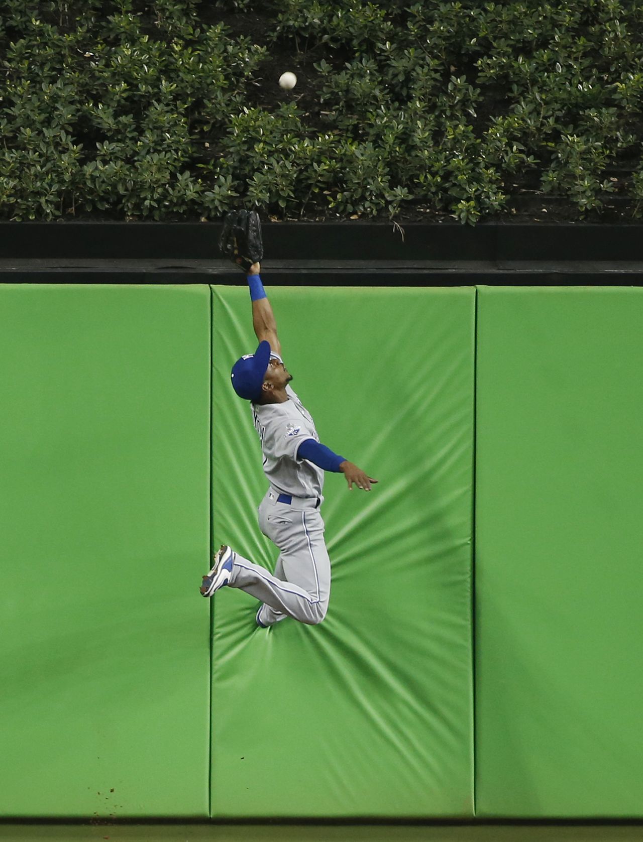 Jarrod Dyson saves a home run.