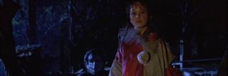 Halloween IV: The Return of Michael Myers Danielle Harris Jamie stands in the graveyard