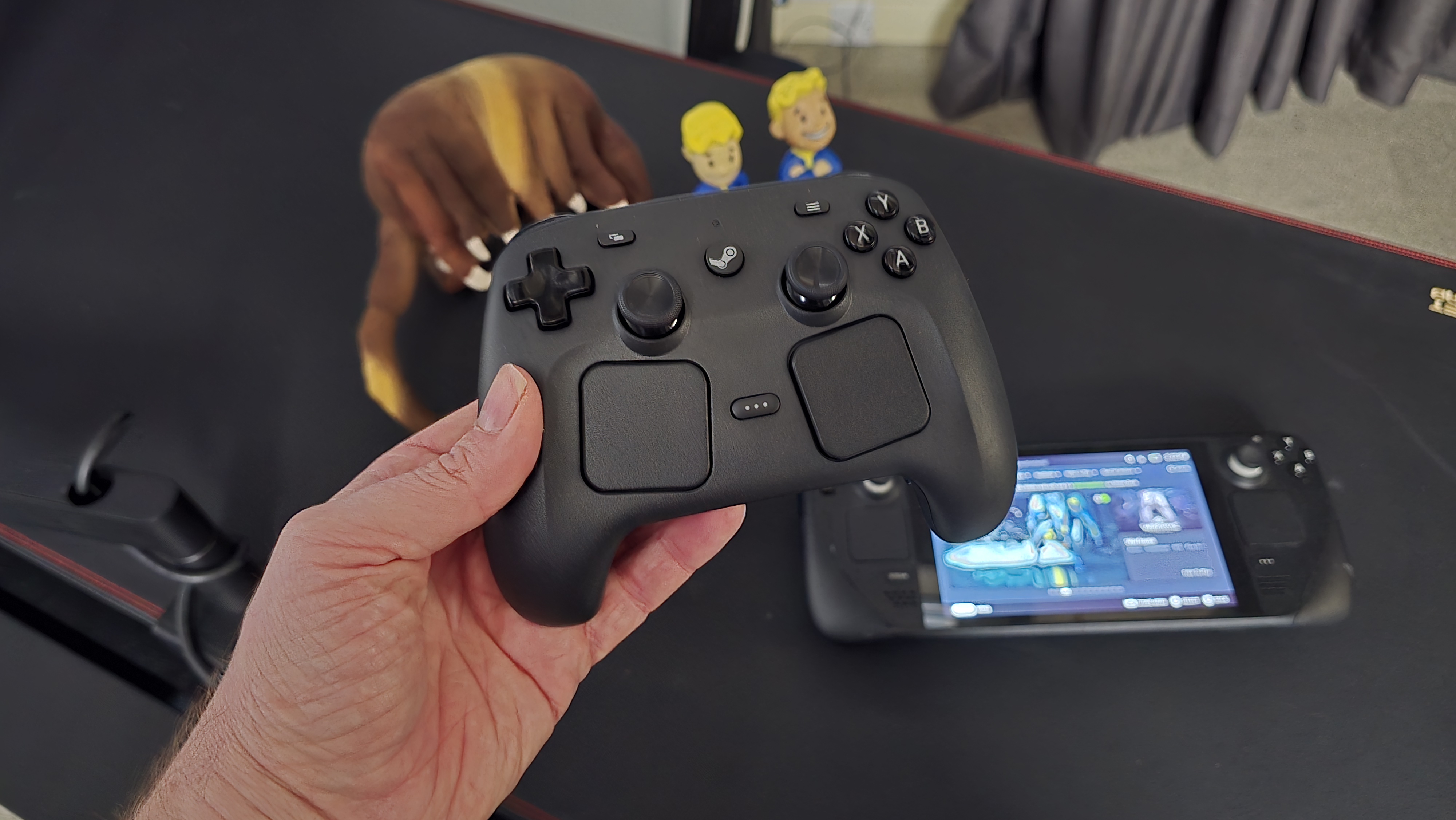 Valve Steam Controller (2026) on gamer desk