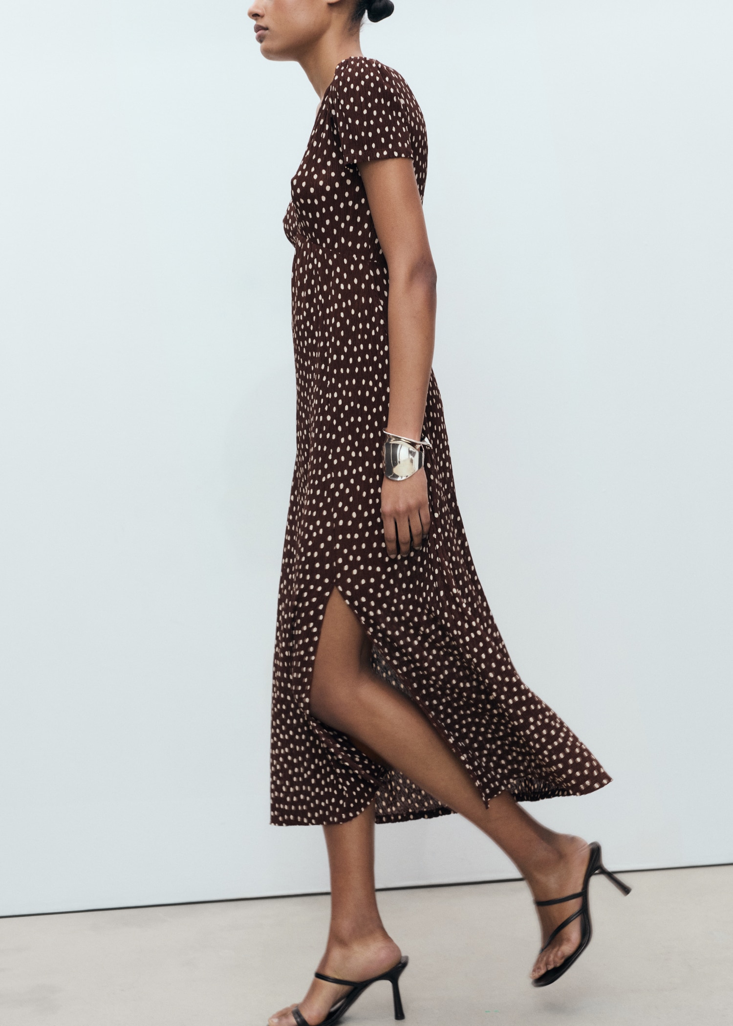 MANGO, Printed Midi Dress - Women | Mango United Kingdom