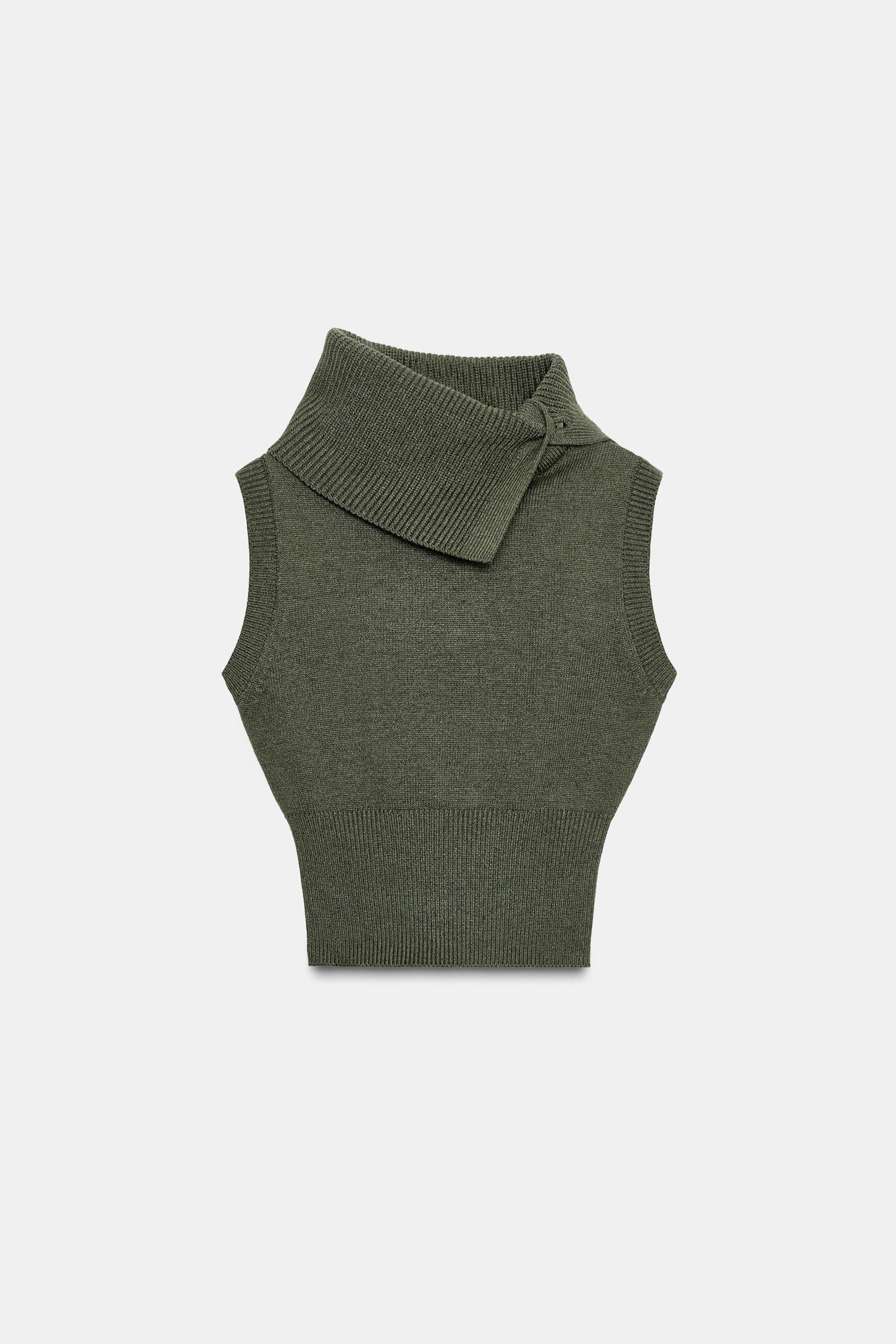 Lapel Knit Top