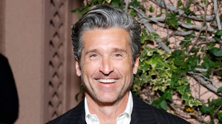 patrick dempsey on a green background