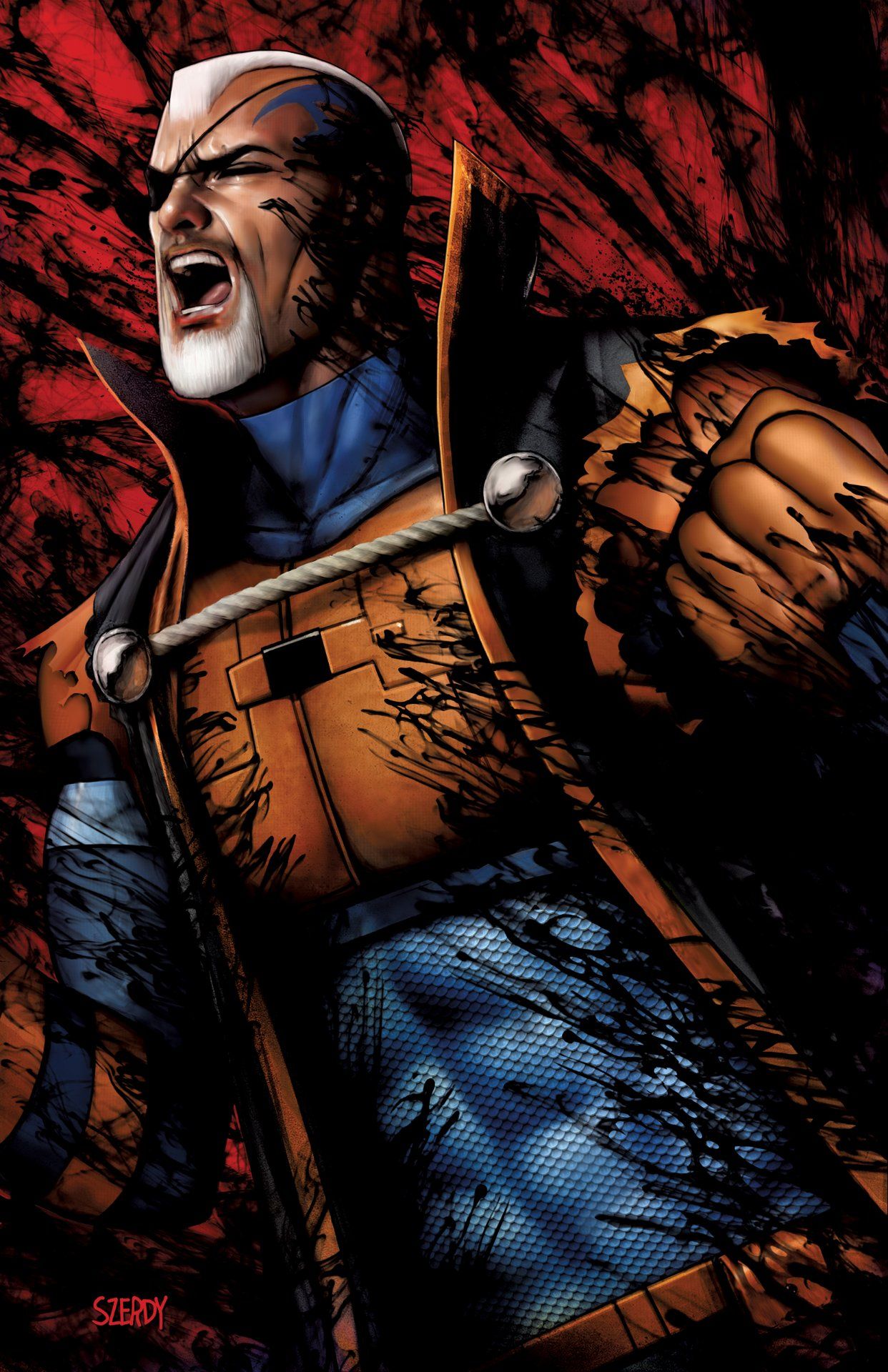 Dark Crisis #4 variant cover by Nathan Szerdy