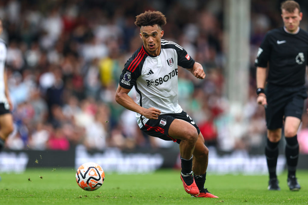 Antonee Robinson of Fulham during the Premier League match between Fulham FC and Sheffield United at Craven Cottage on October 7, 2023 in London, United Kingdom. (Photo by Charlotte Wilson/Offside/Offside via Getty Images) Manchester City