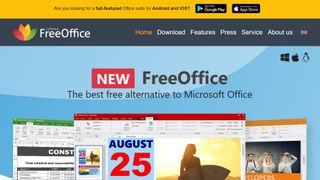 Website screenshot for FreeOffice.