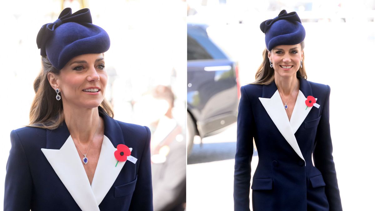Princess Kate Pairs a New Coat Dress With Diana's Jewelry | Marie Claire