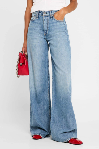 Rag & Bone Featherweight Sofie High-Rise Wide Jeans 