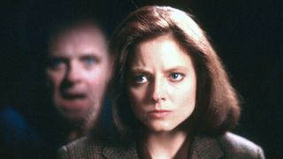 anthony hopkins as hannibal lector and jodie foster as clarice starling in The Silence of the Lambs