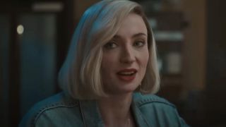 Joan Hannington (Sophie Turner) speaks on Joan