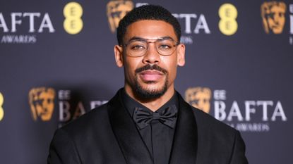 Aaron Pierre at the BAFTA red carpet