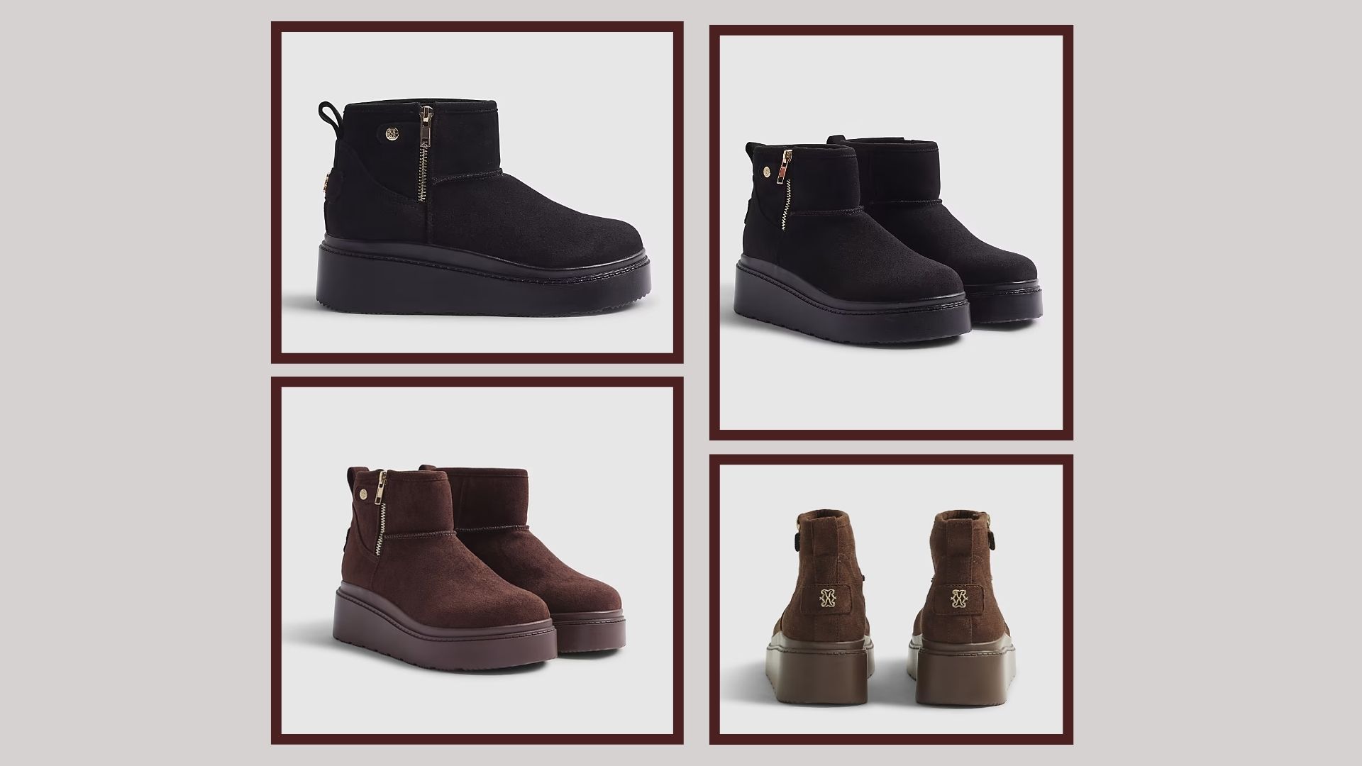 River Island&#039;s wedged take on UGG boots for autumn with platform sole