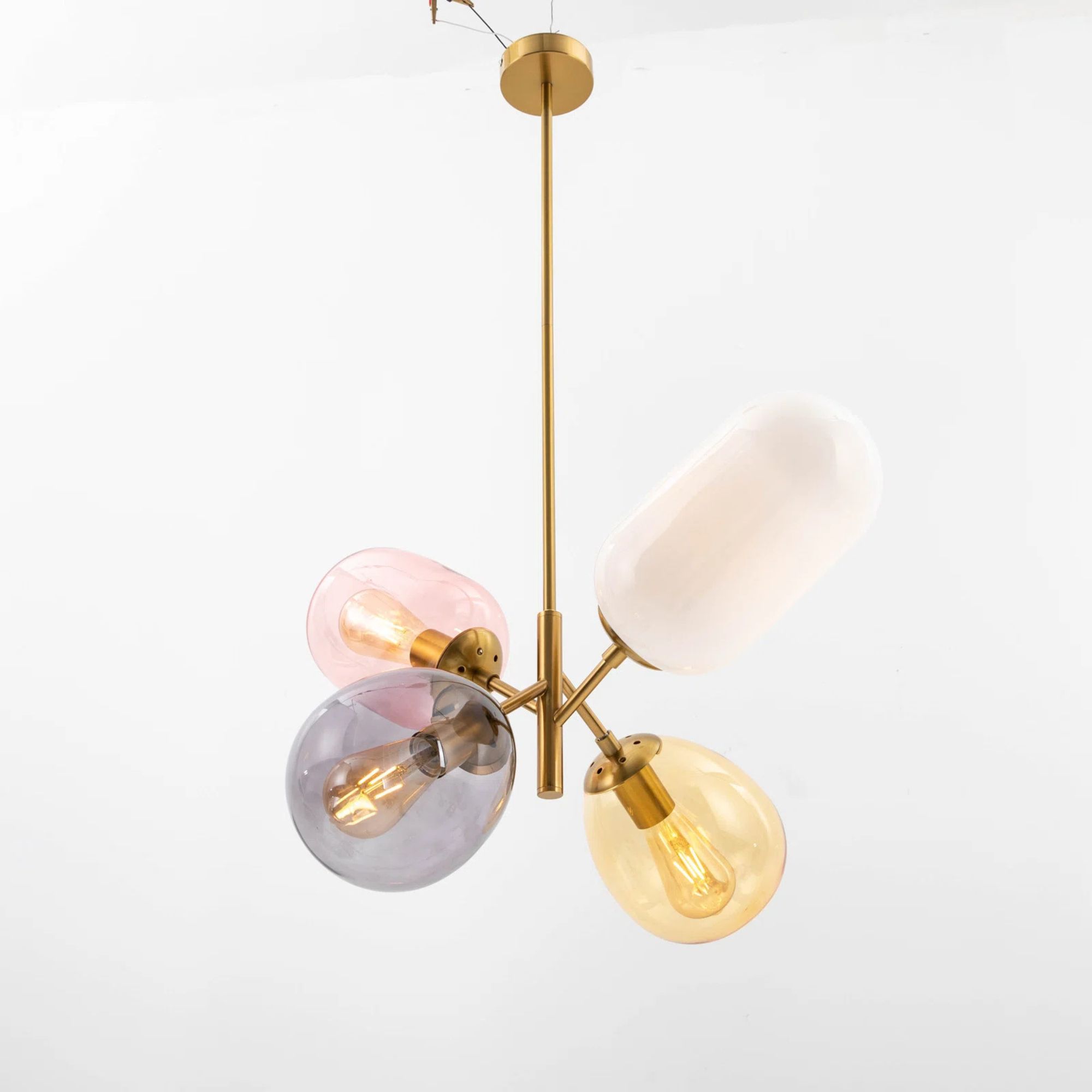 Colben Modern Colorful Glass Globe Pendant Light