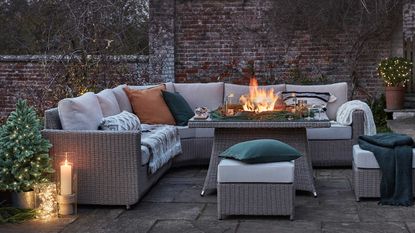 winter patio ideas: moda furnishings furniture on patio