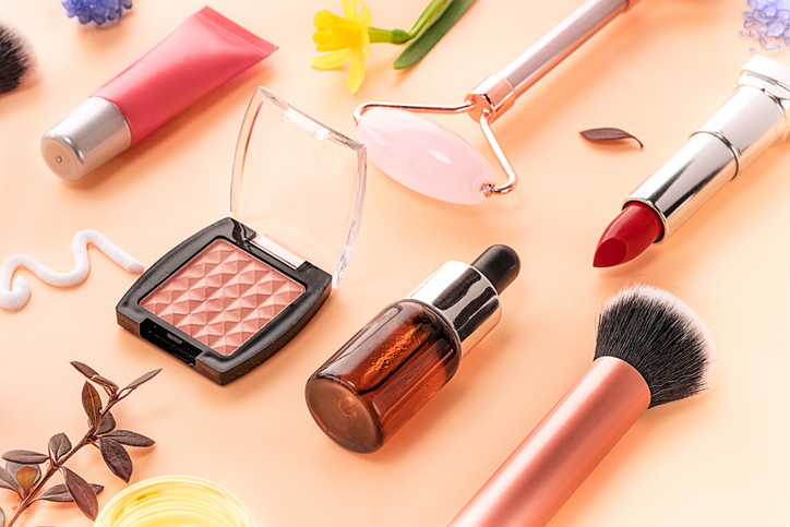 Make up on a table