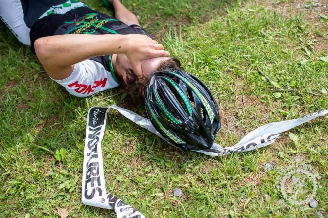 Scott McGill Jr. gave everything to make it throug h a tough Stage 2 of the NoTubes Trans- Sylvania Epic.
