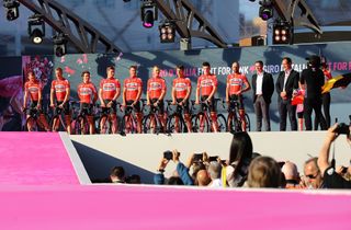 Adam Hansen with Loto Soudal at the Giro team presentation