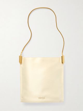 Dorado Embroidered Satin Shoulder Bag