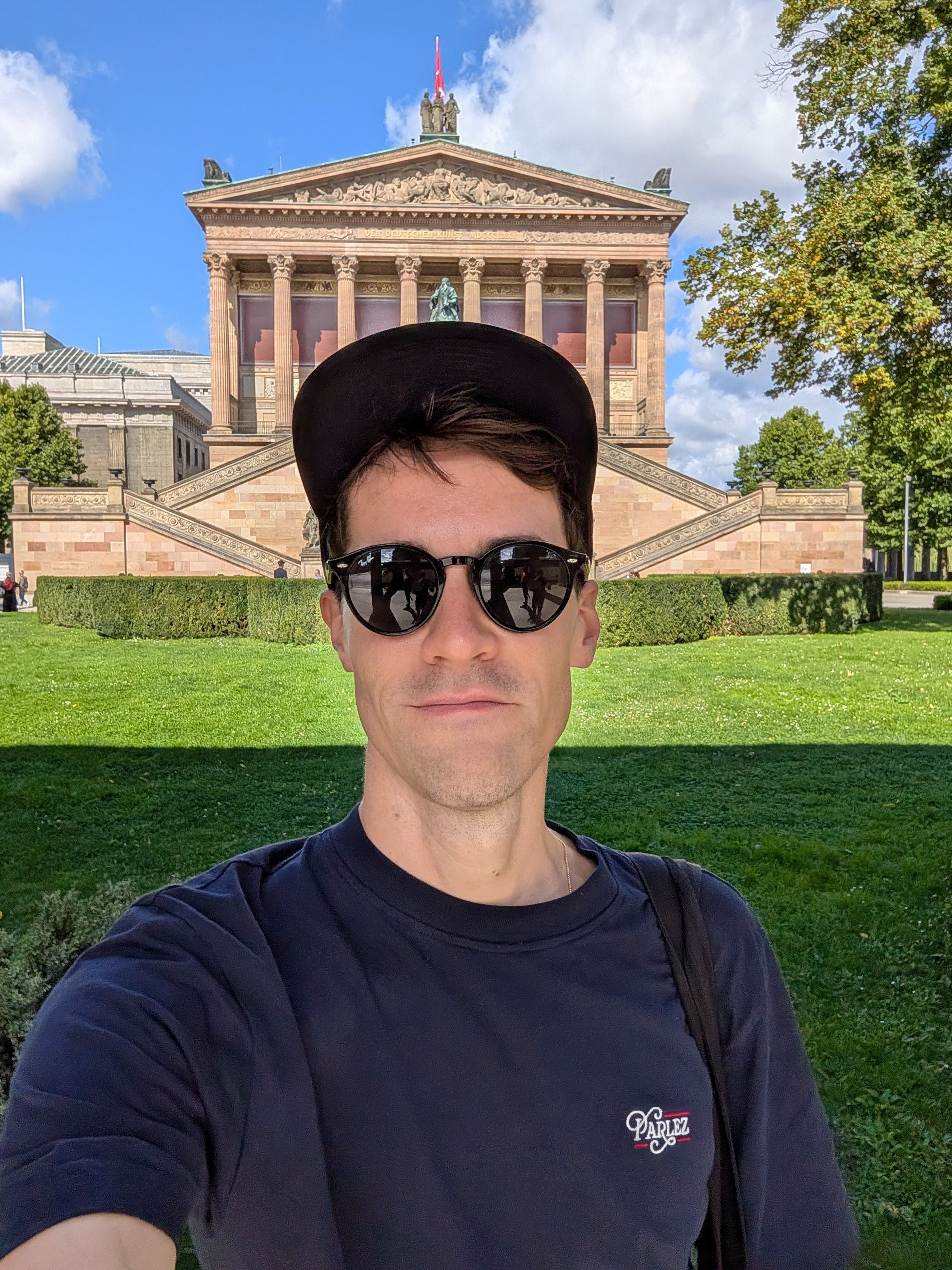 A person taking a selfie