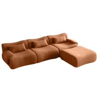 Three Seater Sectional Sofa With Ottoman