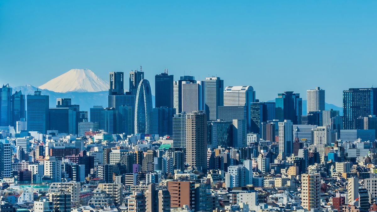 Tokyo skyline with Mount Fuji in the background