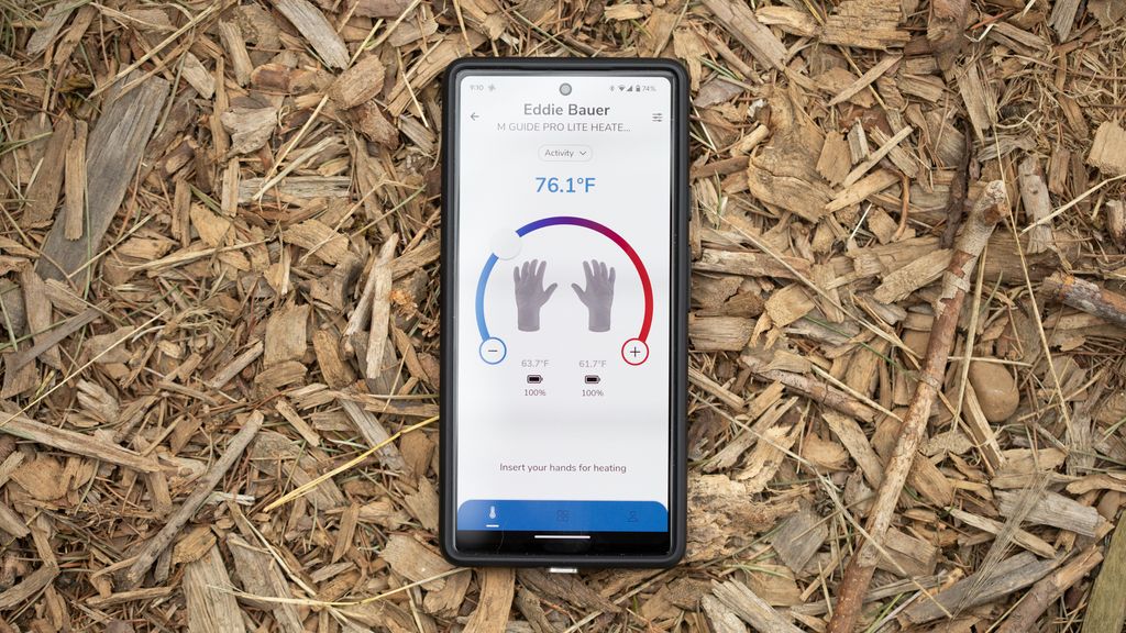 Eddie Bauer Clim8 Heated Gloves review do AI and an app make for better gloves? Cyclingnews