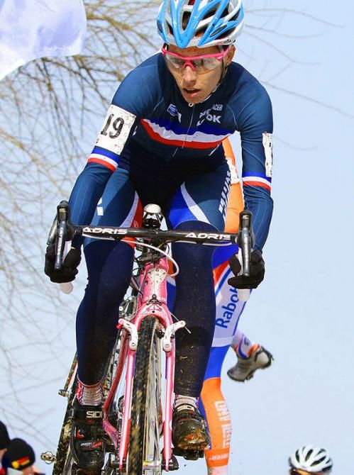 NYC's own Zoltan Pisza, riding for his home country Hungary hits one the many rollers.
