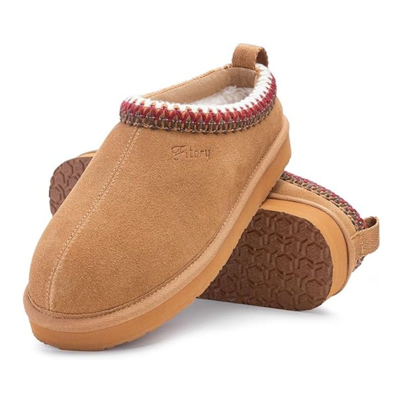 FITORY, Women's Suede Slippers