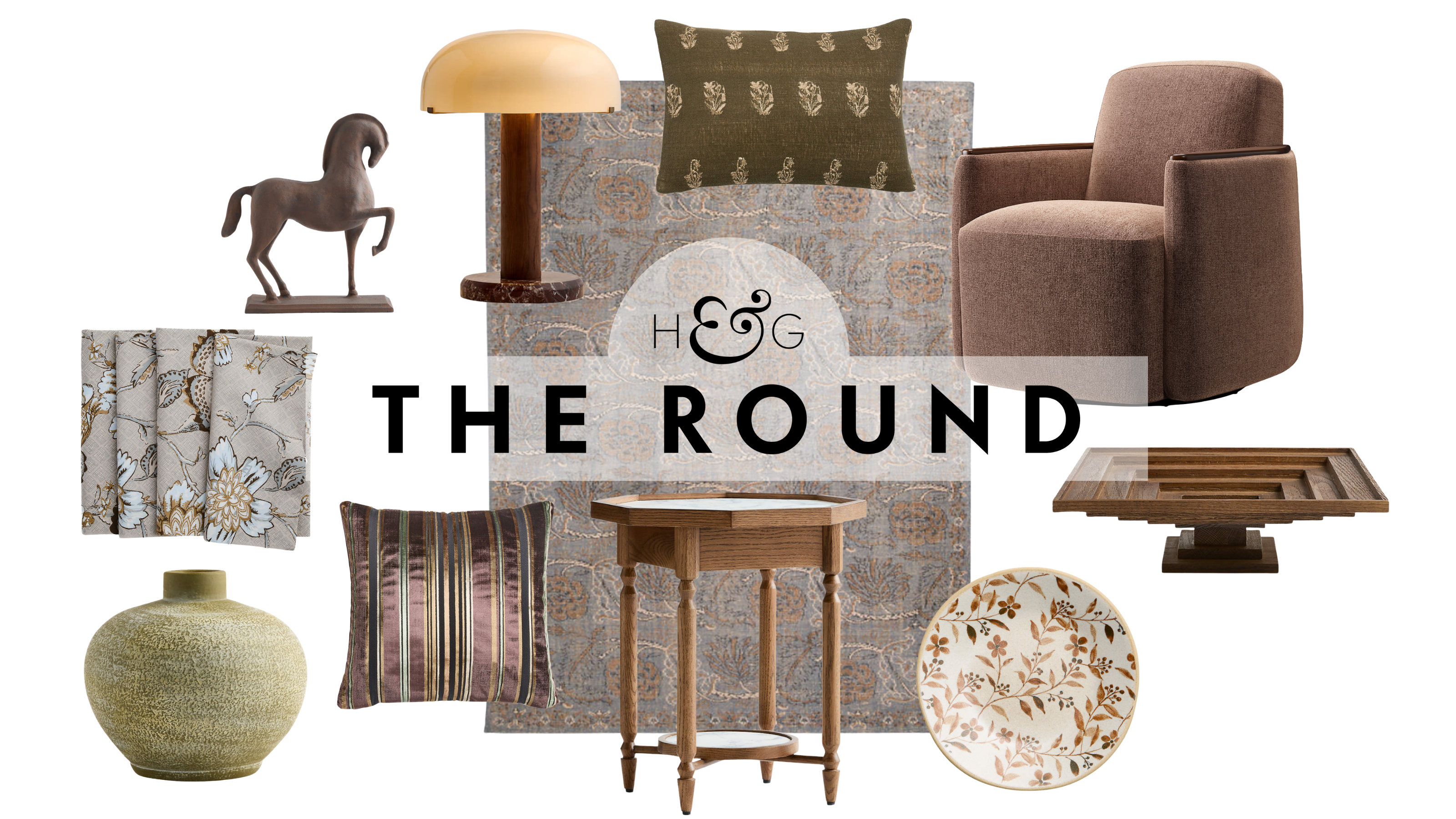 an assortment of fall decor from Crate &amp; Barrel
