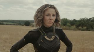 Sophia Di Martino stands in the middle of an open field with a concerned look in Loki Season 2.