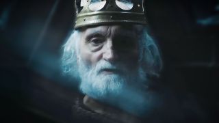 A screenshot of a king from the Total War: Medieval III reveal trailer.