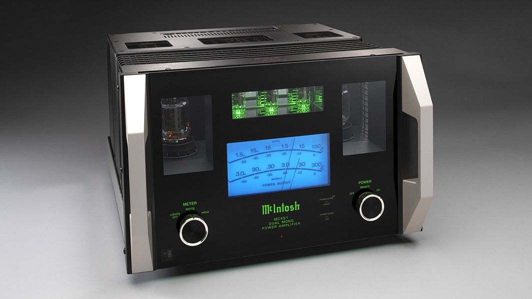 McIntosh MC451 mono power amp combines valve and solidstate in one