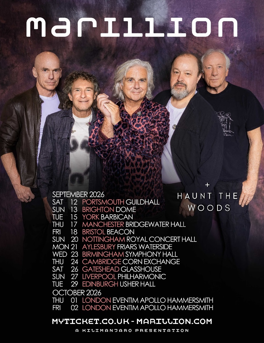 Marillion 2026 tour poster