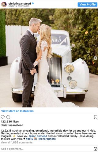 christina el moussa wedding instagram screenshot 2019