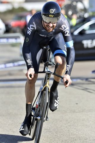 Bradley Wiggins placed 6th in the opening prologue of the 2014 Ruta del Sol